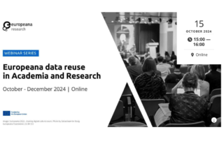 Europeana data reuse in academia and research postcard