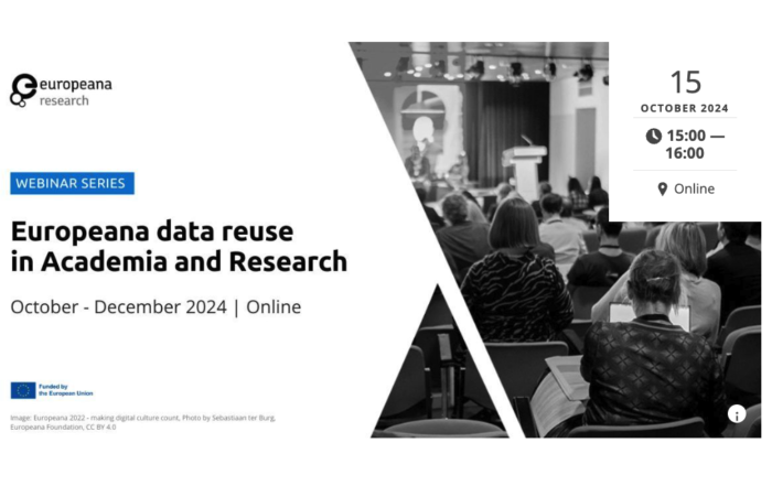 Europeana data reuse in academia and research postcard